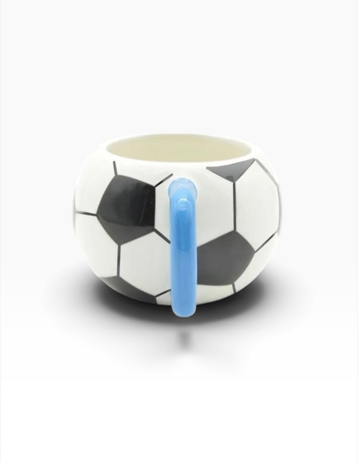 Taza cerámica de bola de fútbol