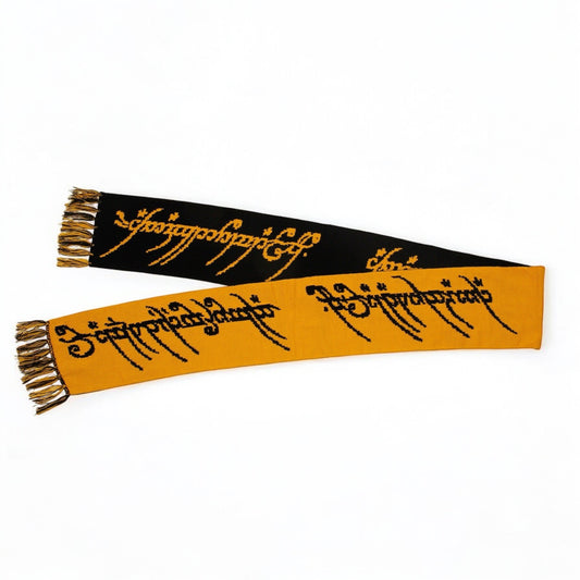 Set original de gorro y bufanda tejida El Señor de los Anillos