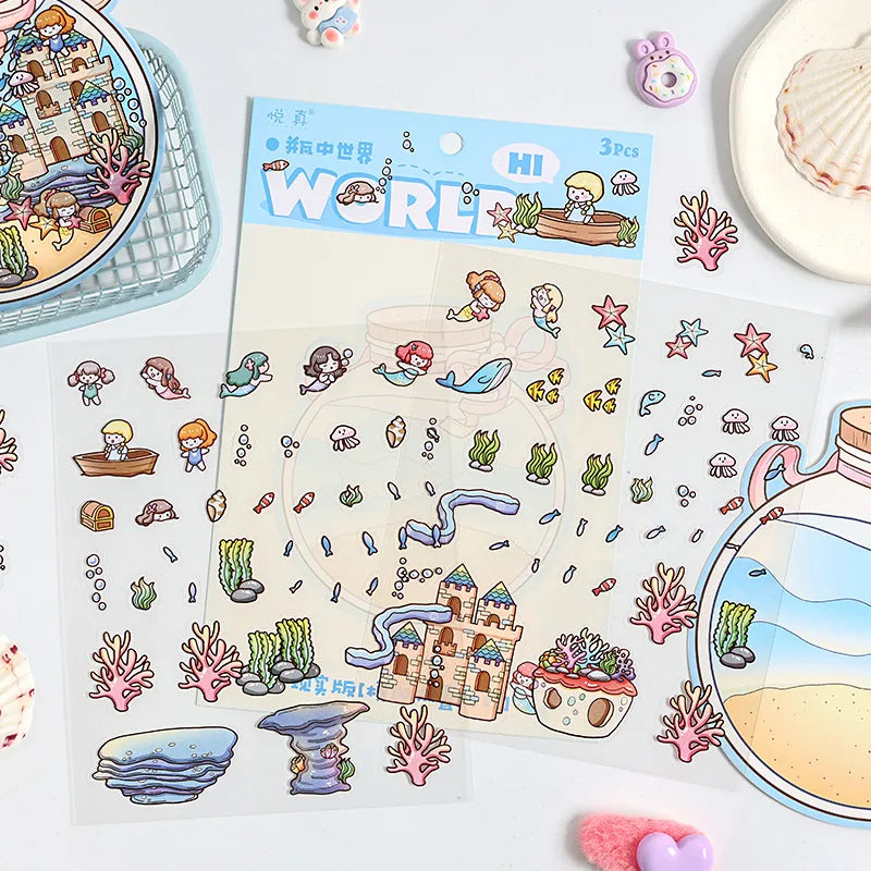 Set de stickers para diseñar espacios - 4 espacios