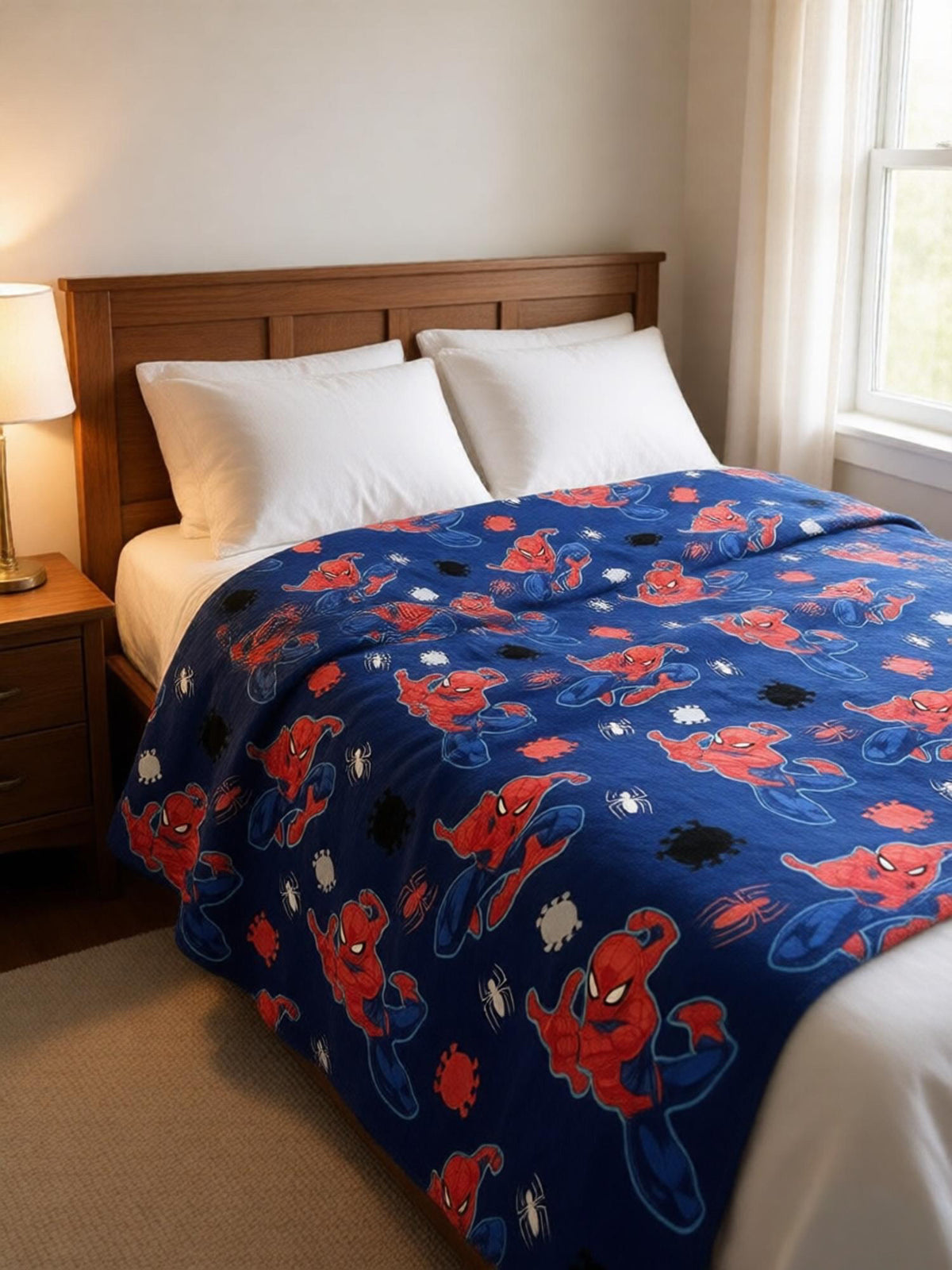 Cobija matrimonial Spiderman 180 cm x 260 cm