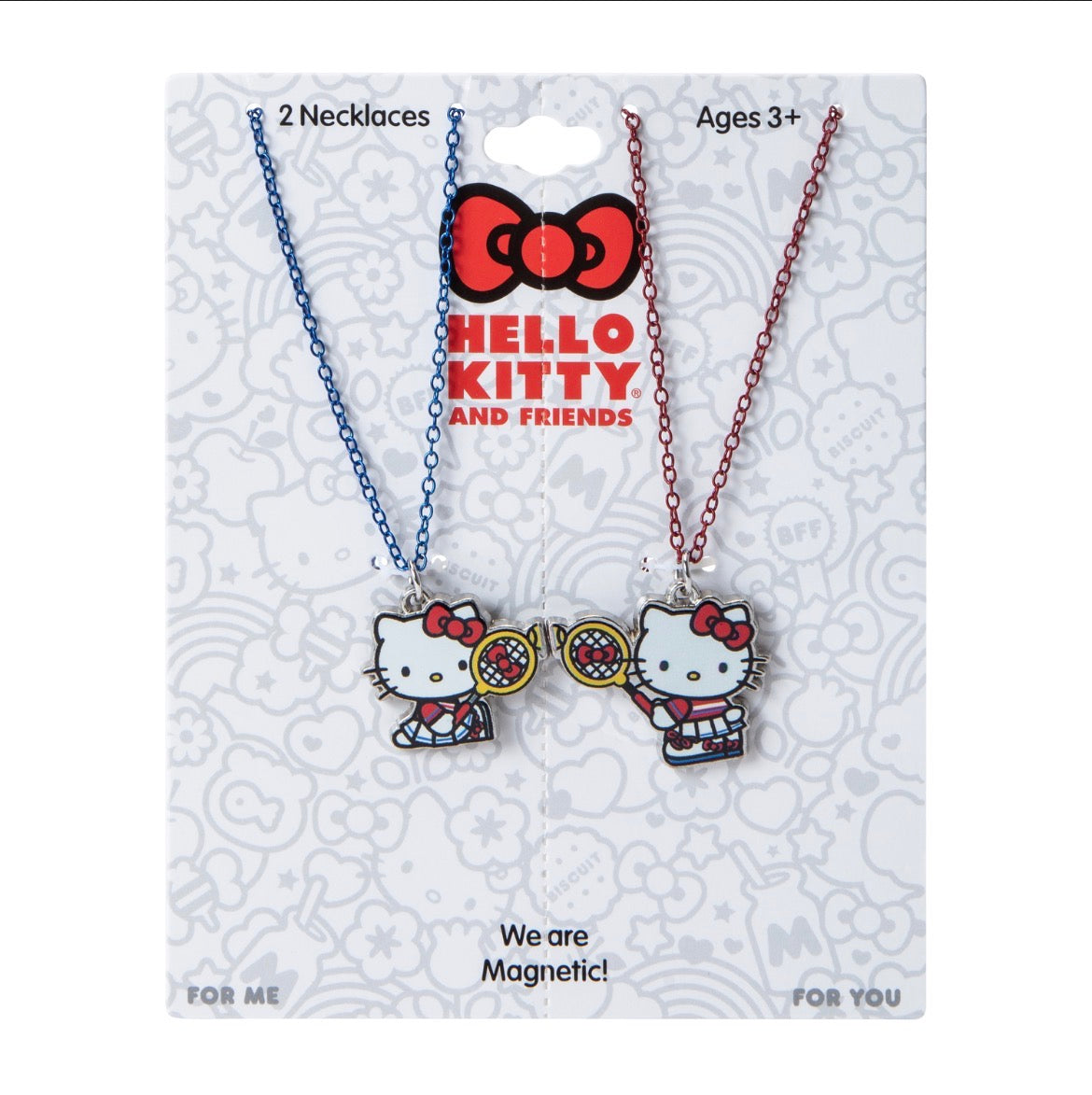 Set original de collares de Hello Kitty con imán