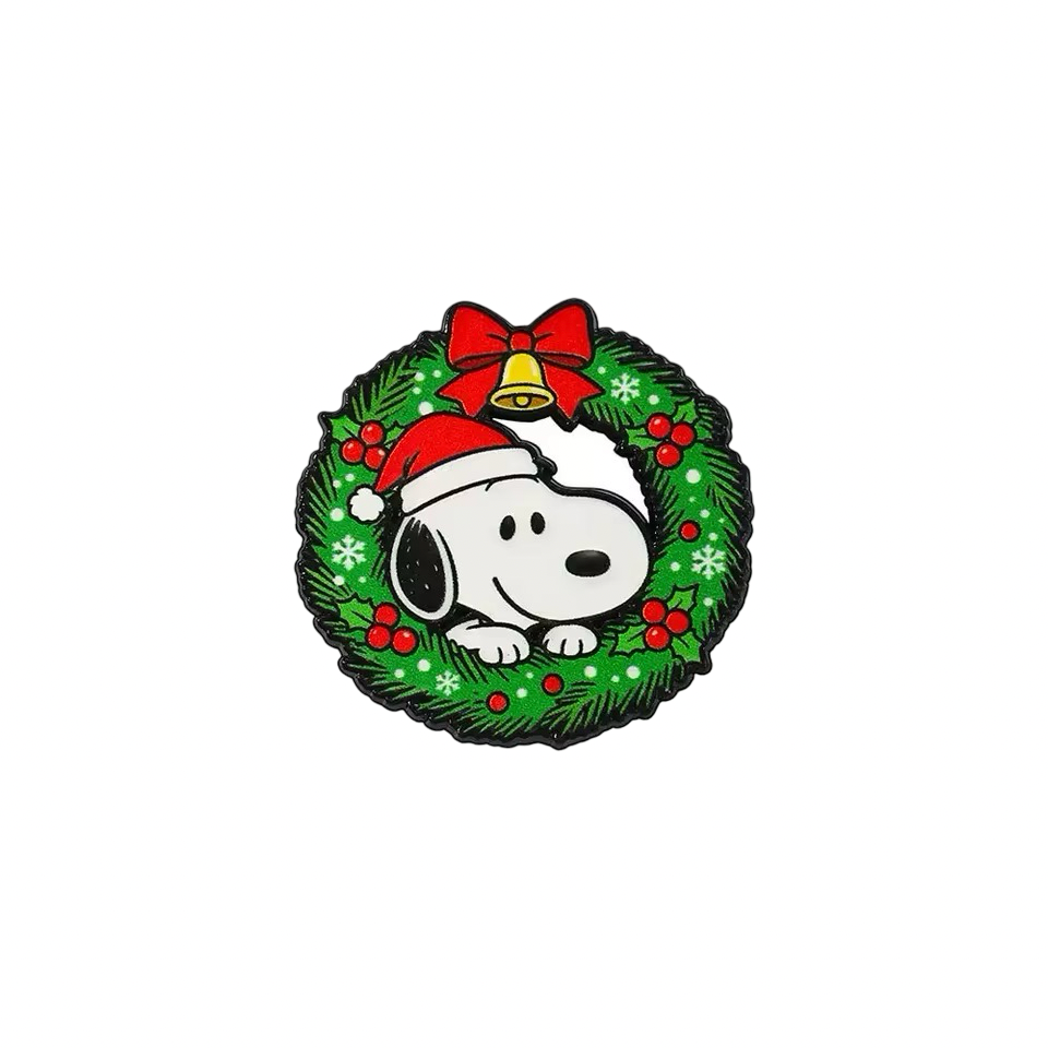 Pin Snoopy navideño