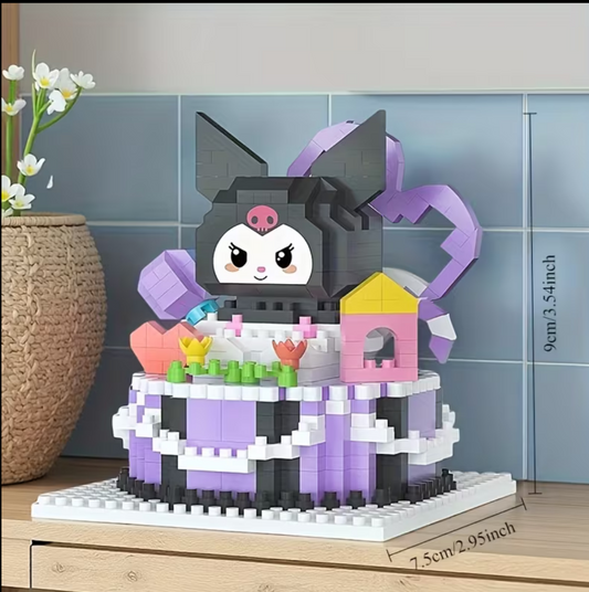 Bloques para armar de Kuromi pastel 9 cm