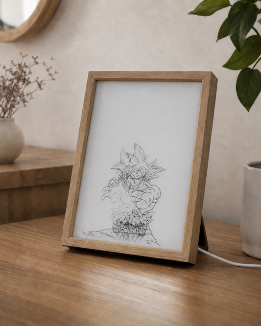 Cuadro con luz LED Dragon Ball