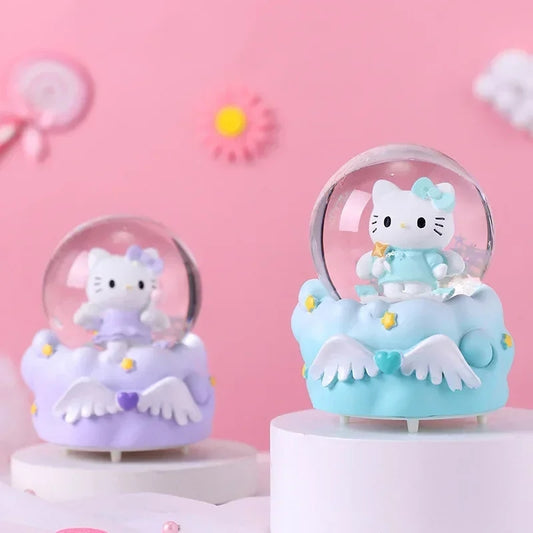 Bola de nieve Hello Kitty con luz 10 cm