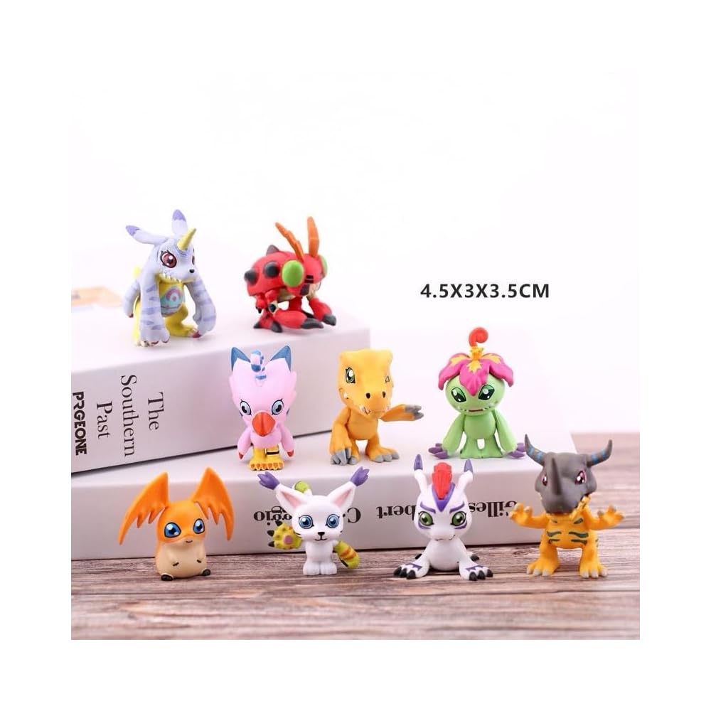Set de 9 figuras Digimon 4-5 cm