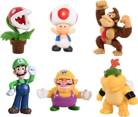 Set de 48 figuras Mario Bros 3-8 cm