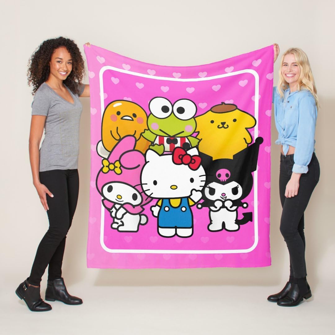 Cobija personajes Sanrio 150 cm x 115 cm