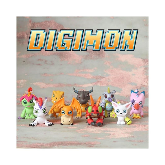 Set de 9 figuras Digimon 4-5 cm