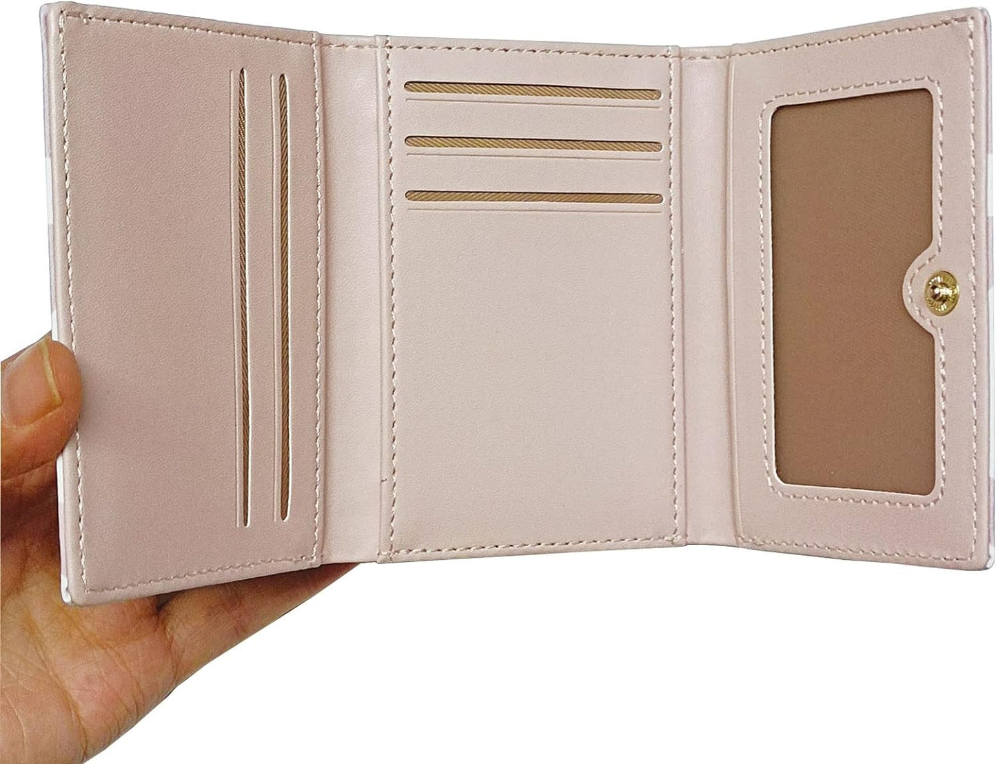 Billetera de vaquita rosa