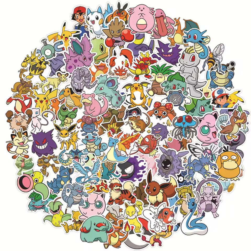 Set de 100 stickers Pokémon