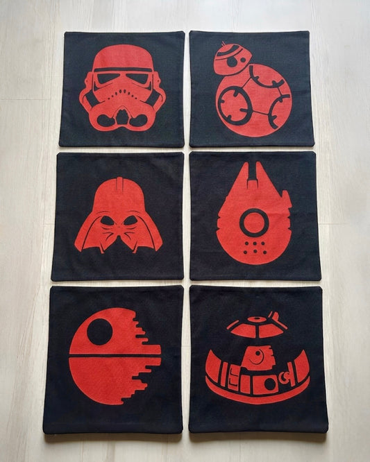 Set de 6 fundas de Star Wars 45 x 45 cm