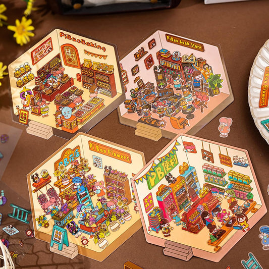 Set de stickers para diseñar espacios - 4 espacios