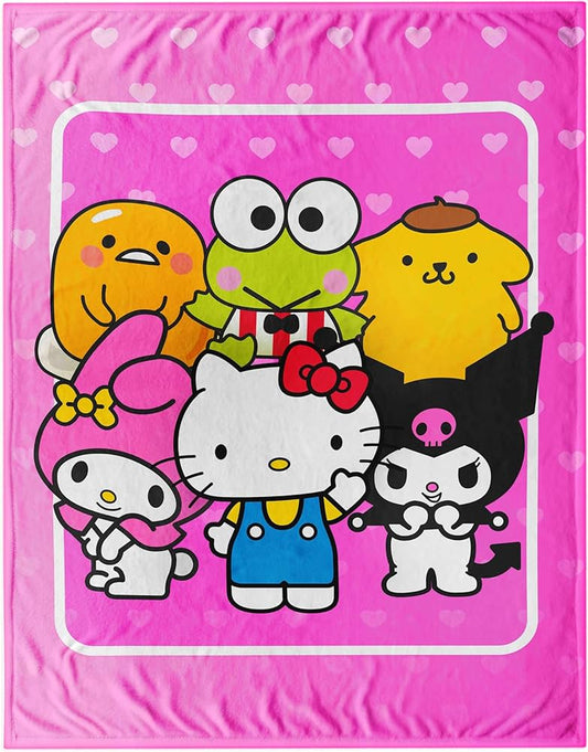 Cobija personajes Sanrio 150 cm x 115 cm