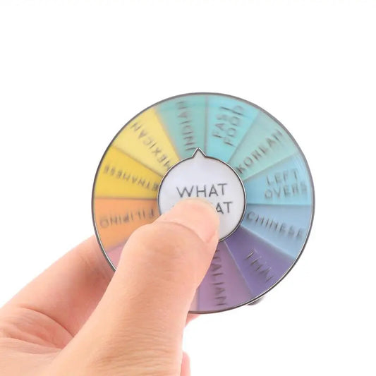 Pin giratorio "What to Eat?"