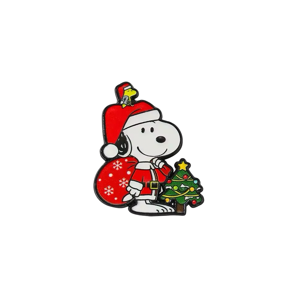 Pin Snoopy navideño