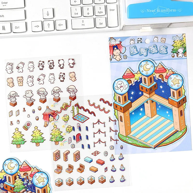Set de stickers para diseñar espacios - 4 espacios