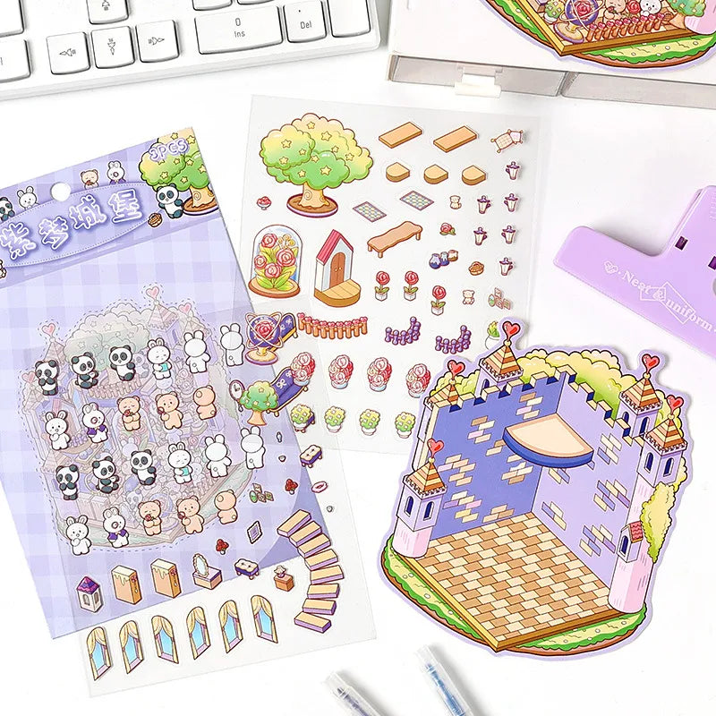 Set de stickers para diseñar espacios - 4 espacios