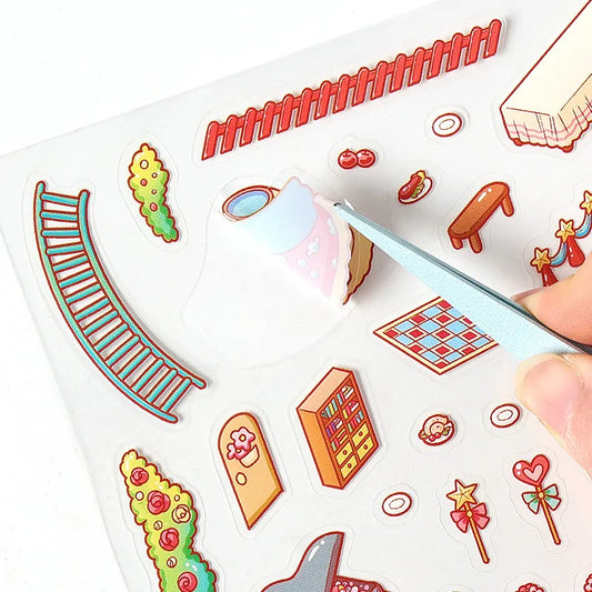 Set de stickers para diseñar espacios - 4 espacios