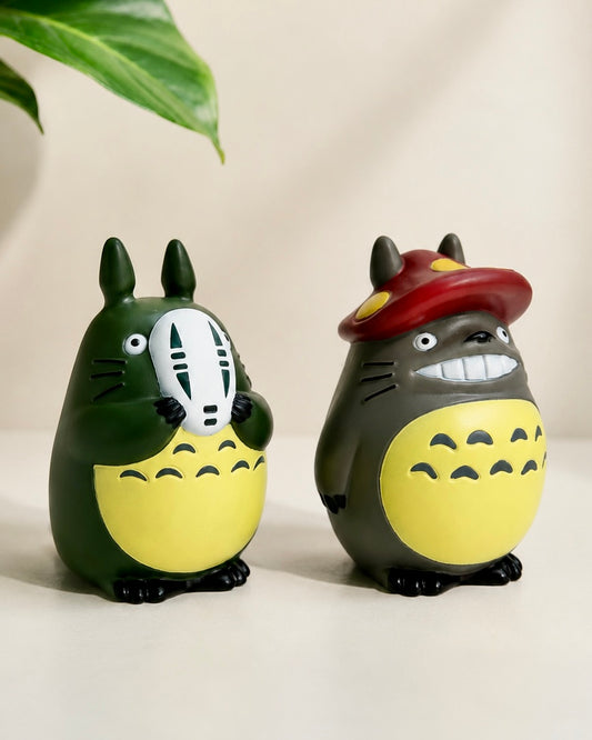 Set de 2 figuras Totoro 10 cm