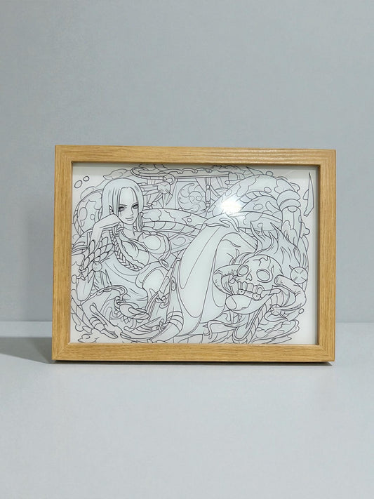 Cuadro con luz LED Boa Hancock One Piece