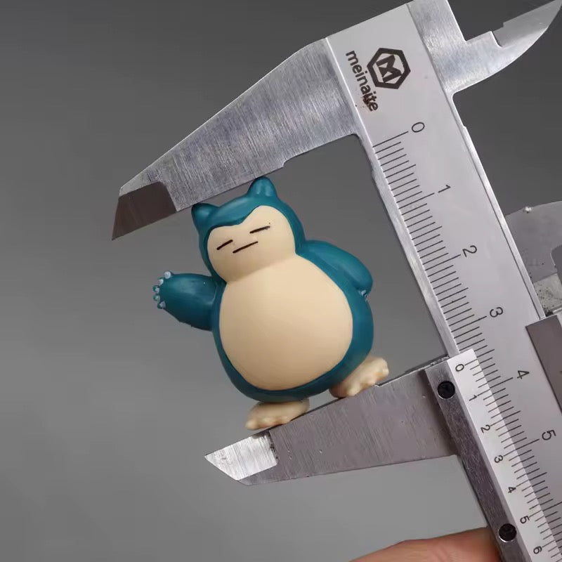 Set de 5 figuritas Snorlax 2-3 cm