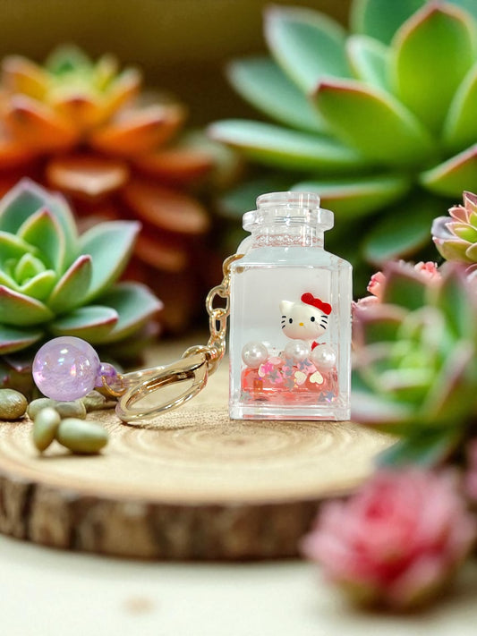 Llavero botellita Hello Kitty