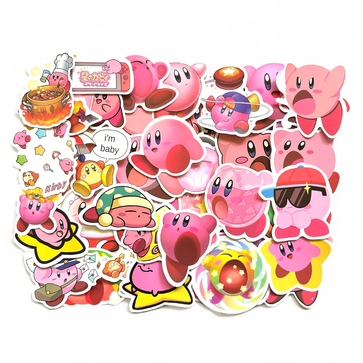 Set de 50 stickers Kirby