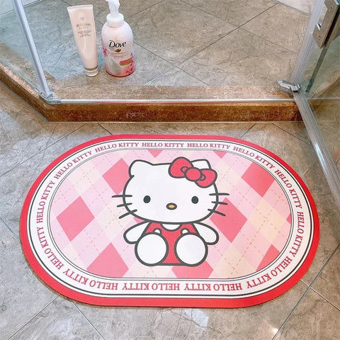 Alfombra antideslizante de Hello Kitty 77 x 47 cm