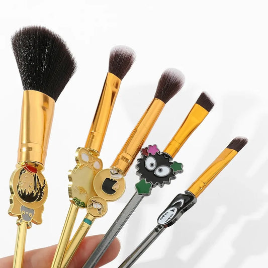 Set de 5 brochas para maquillaje Studio Ghibli