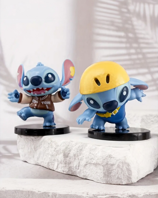 Set de 6 figuras Stitch 7-8 cm