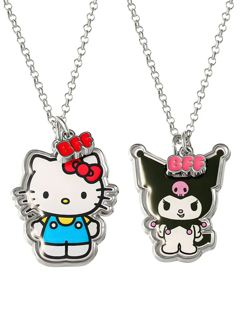 Set original de collares de Hello Kitty y Kuromi