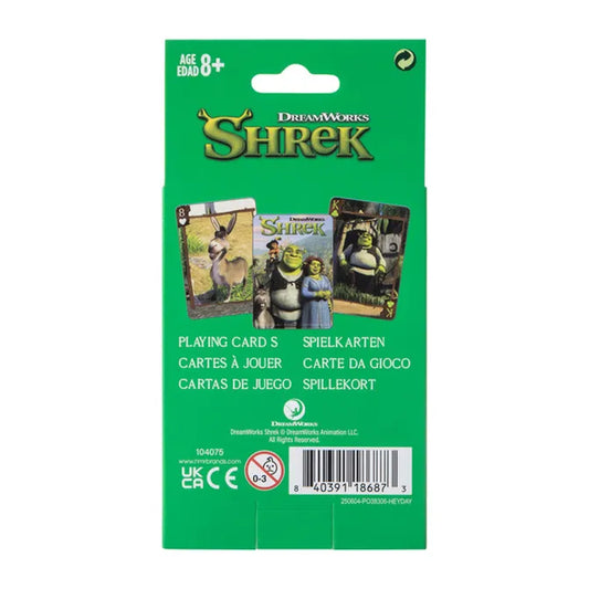 Juego original de cartas naipe caja metálica Shrek