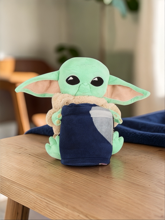 Peluche y cobija original Grogu 130 x 100 cm