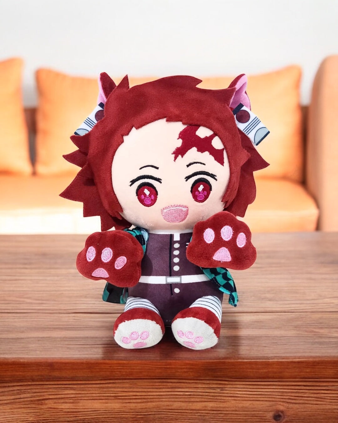 Peluche Tanjiro disfraz gatito 20 cm