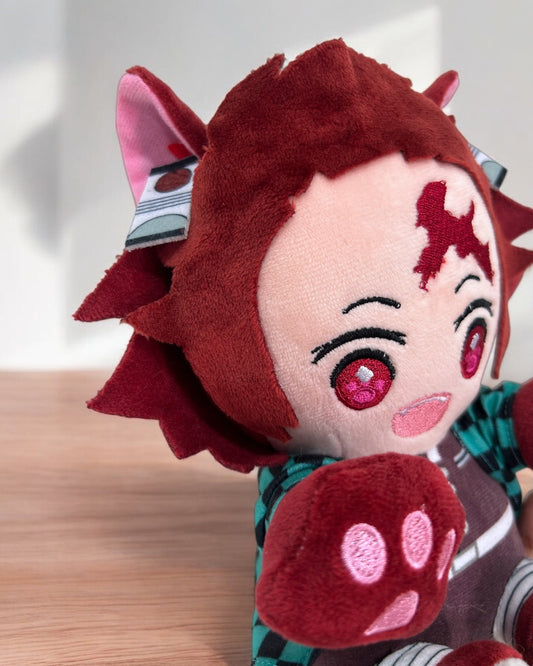 Peluche Tanjiro disfraz gatito 20 cm