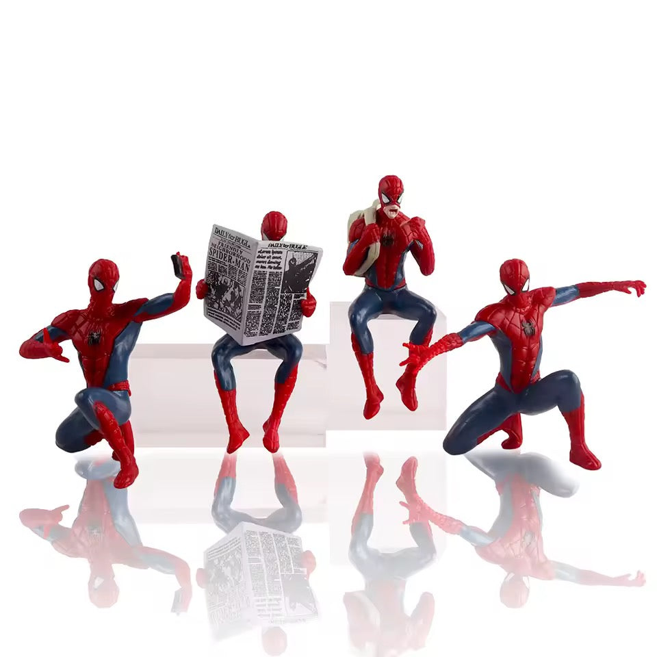 Set de 4 figuras Spiderman 7-9 cm