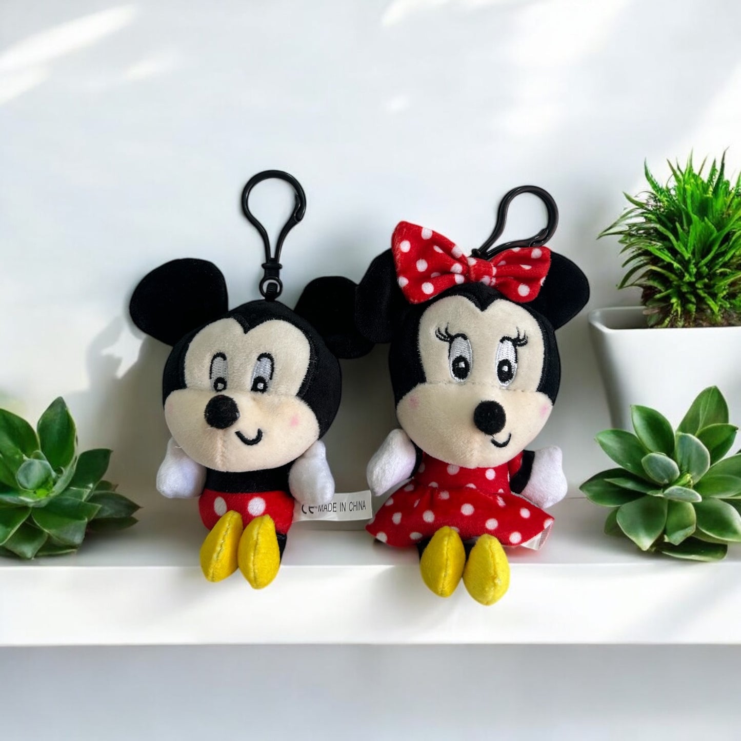 Set de llaveros Mickey y Minnie Mouse