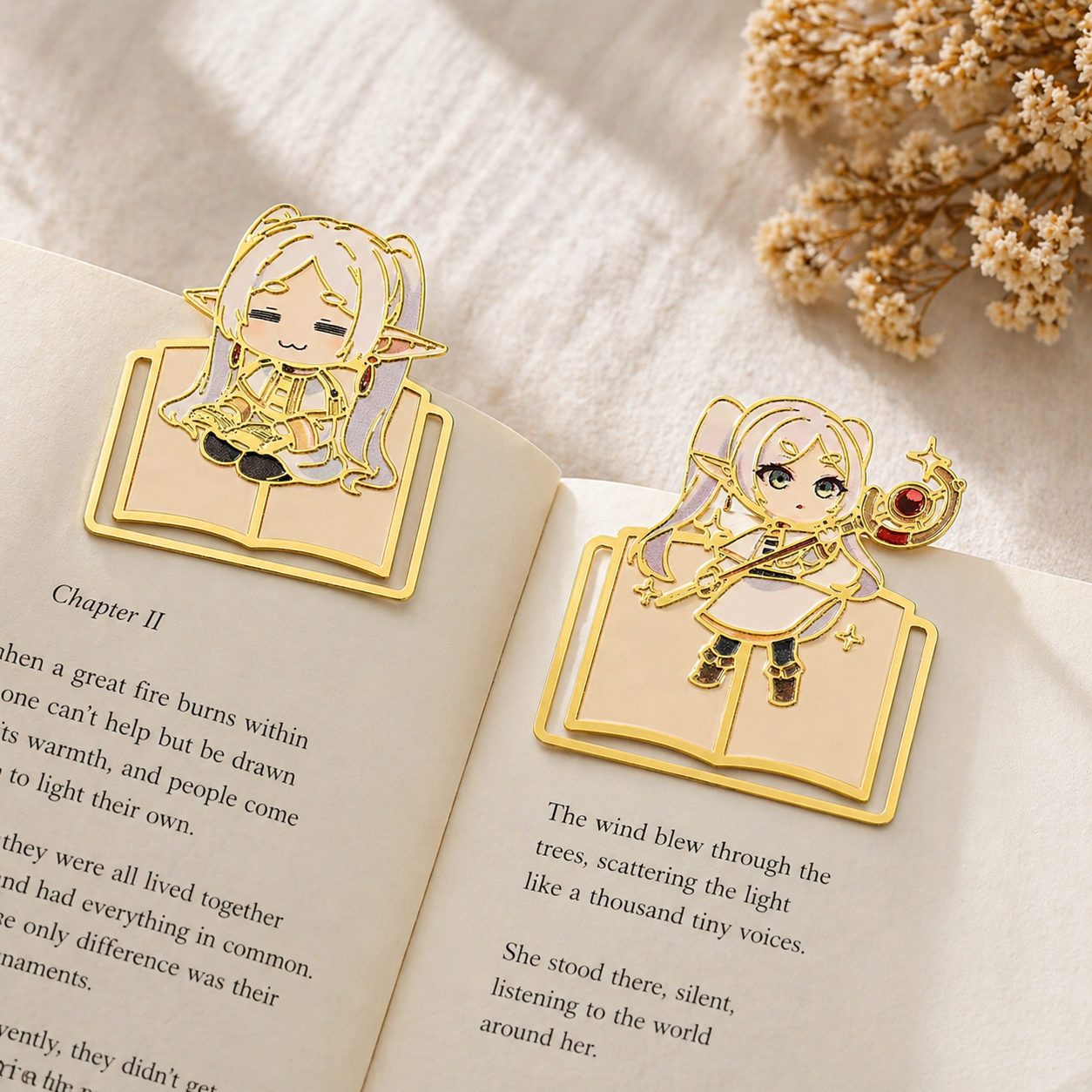 Set de 2 separadores de libro de Frieren