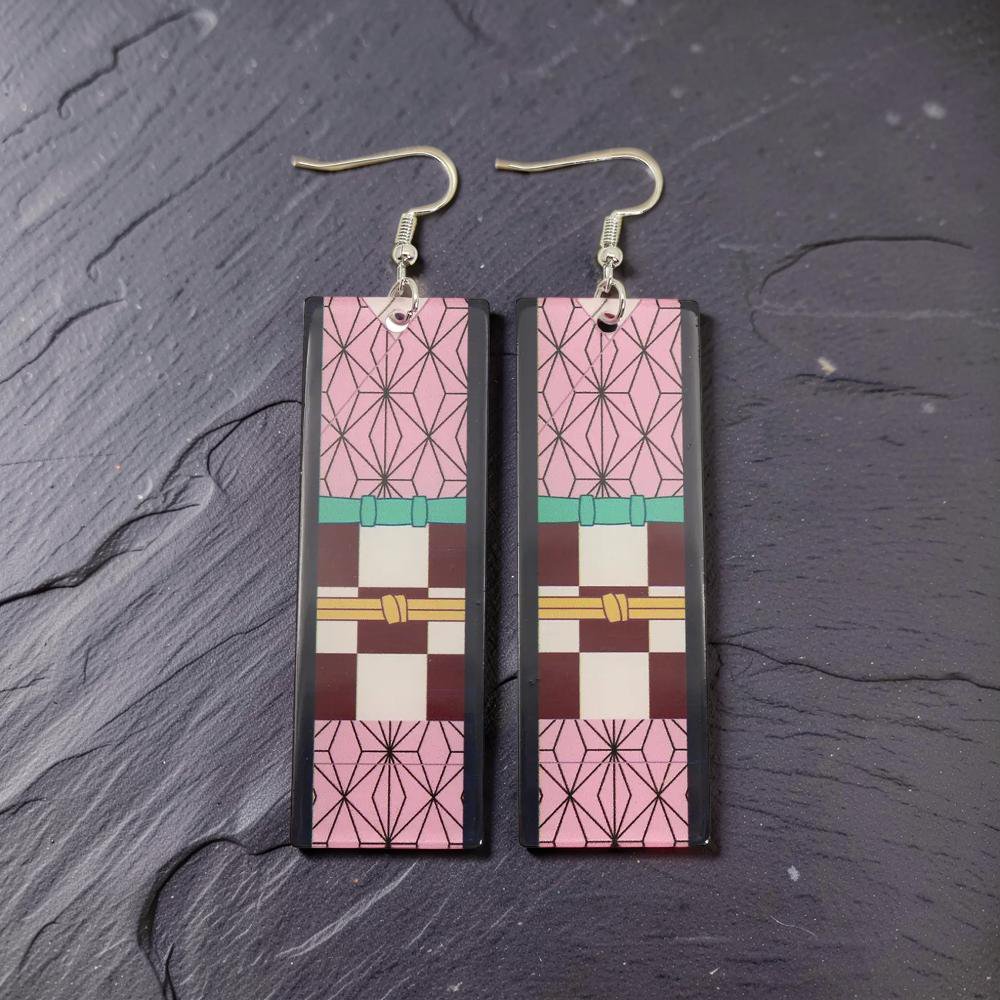 Aretes Nezuko Kamado Kimetsu no Yaiba