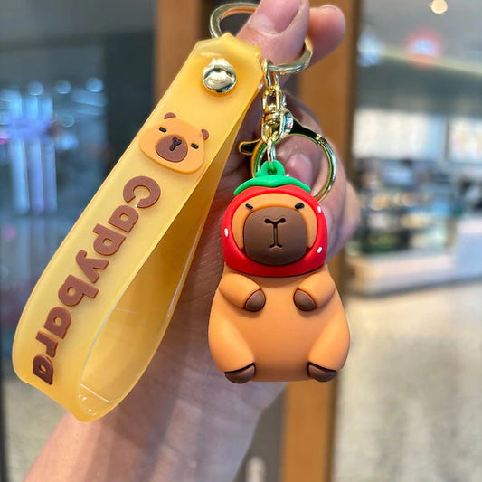 Llavero Capibara fresita