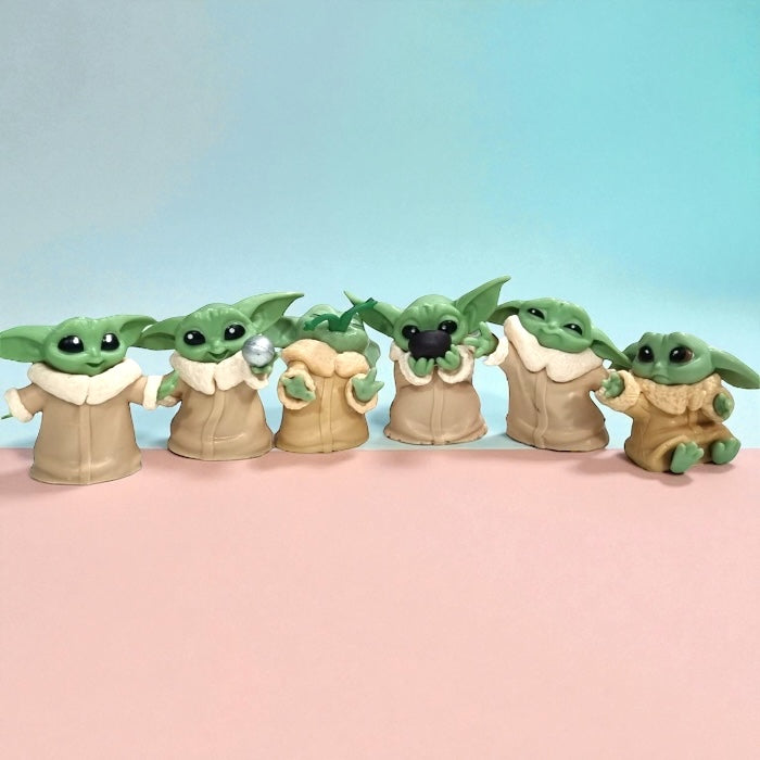 Set 6 figuras Grogu 5-6 cm