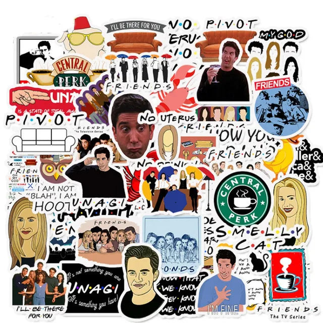 Set de 50 stickers Friends