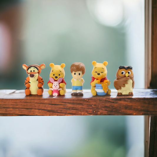 Set de 5 figuras Winnie Pooh 5-6 cm