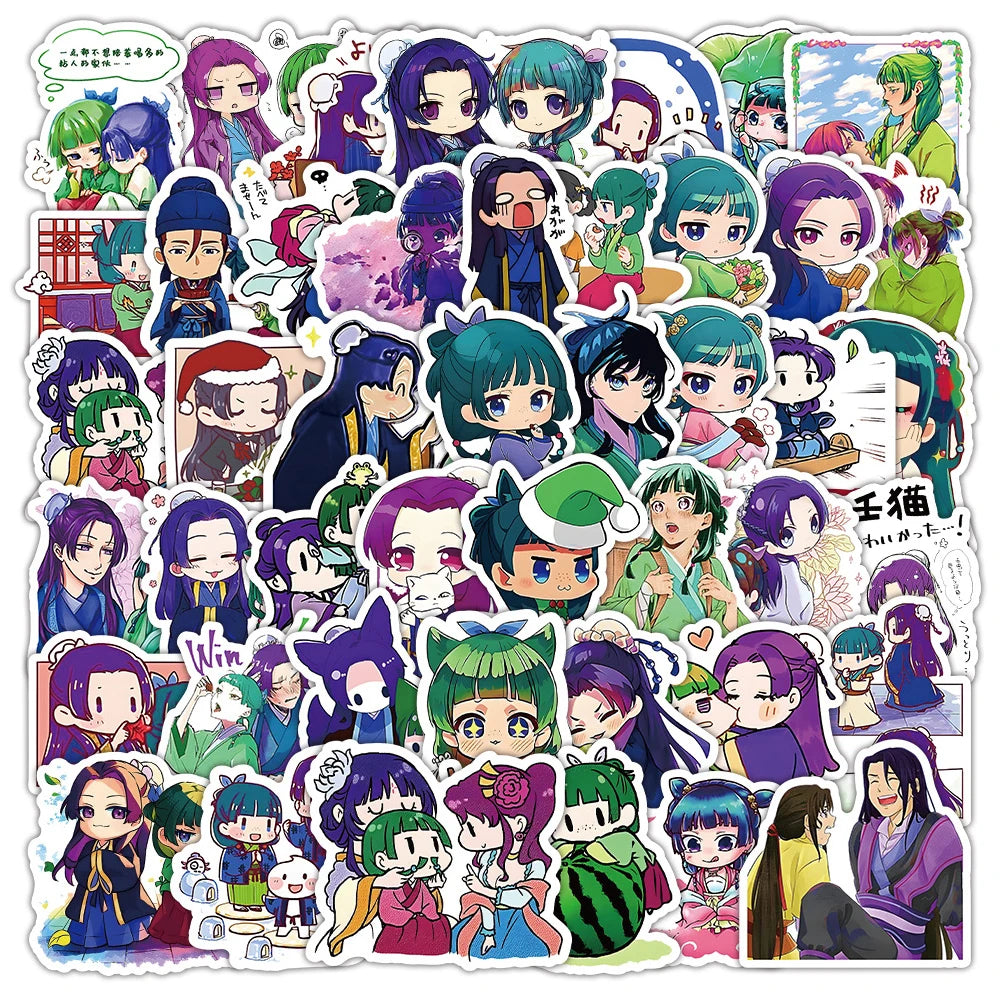 Set de 50 stickers de Los diarios de la Boticaria