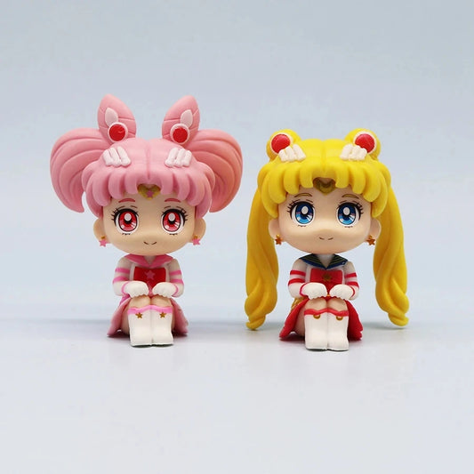 Set de 6 figuras Sailor Moon 8 cm