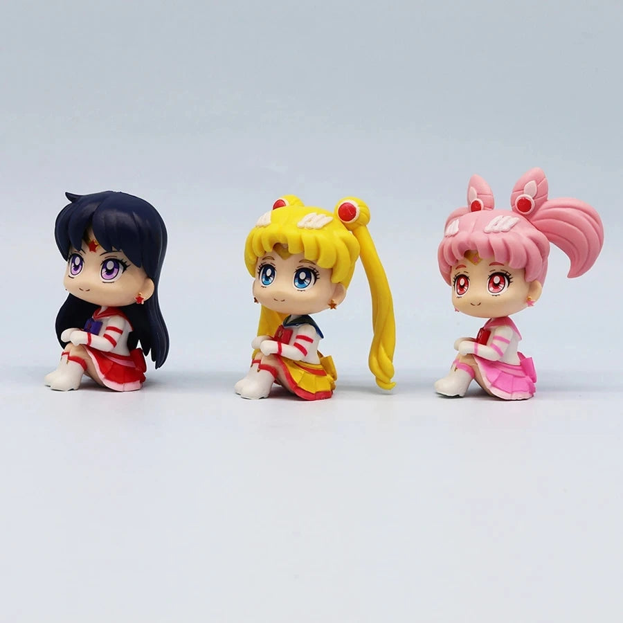 Set de 6 figuras Sailor Moon 8 cm