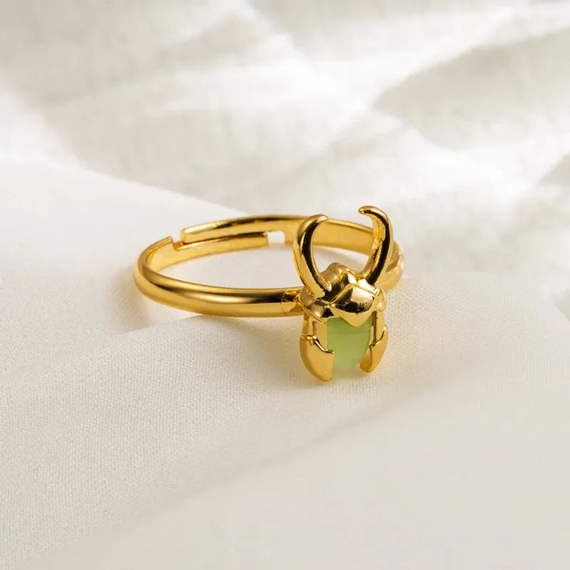 Anillo ajustable Loki baño oro 14k