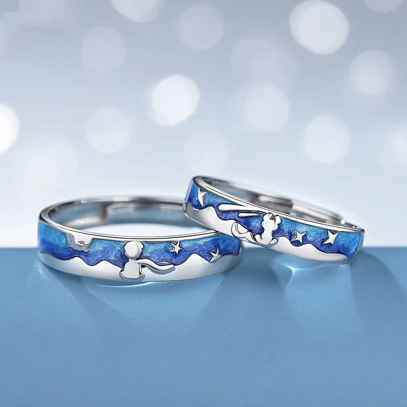 Set de anillos ajustables de El Principito