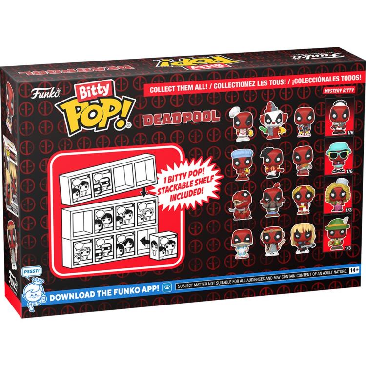 Set de 4 minifiguras Funko Bitty Pop! de Deadpool